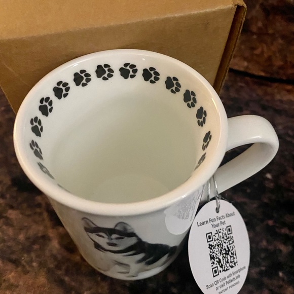 Dimension 9 Siberian Husky Dog Coffee Mug, White -New with Box & Hang Tag - Picture 5 of 5